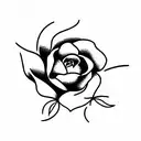 statice flower tattoo design idea