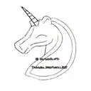a unicorn tattoo design idea