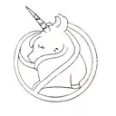 a unicorn tattoo design idea