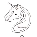 a unicorn tattoo design idea