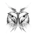 Odin's ravens Huginn and Muninn tattoo design idea