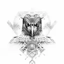 Odin's ravens Huginn and Muninn tattoo design idea