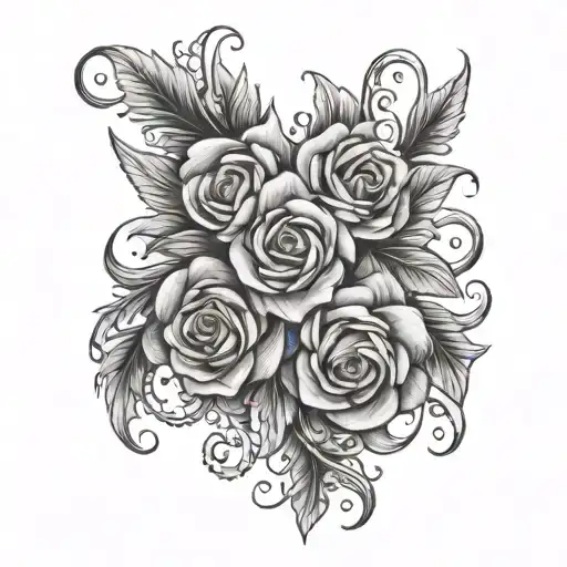 identical twin tattoo design idea