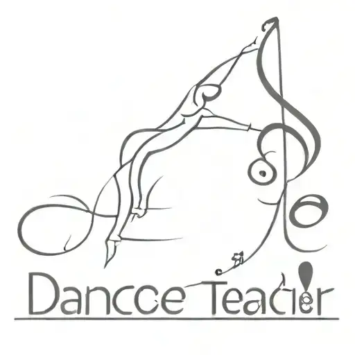 I'm a dance teacher, i love dance, i want some music notes and partition   tattoo design idea