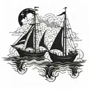 burn the boats tattoo design idea