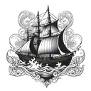 burn the boats tattoo design idea