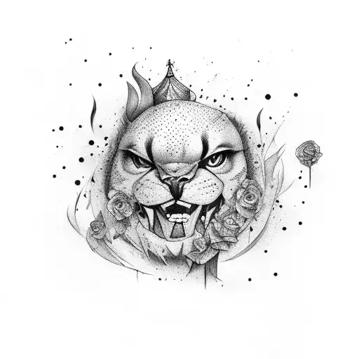 The phrase 'He's not done with me yet' written in beautiful calligraphy with watercolor accents tattoo design idea