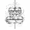 The phrase 'He's not done with me yet' written in beautiful calligraphy with watercolor accents tattoo design idea