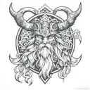 Odin tattoo design idea