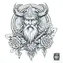 Odin tattoo design idea