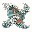 TSUNAMI tattoo design idea