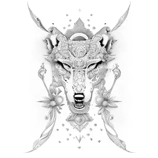 wealth peace luxury tattoo design idea