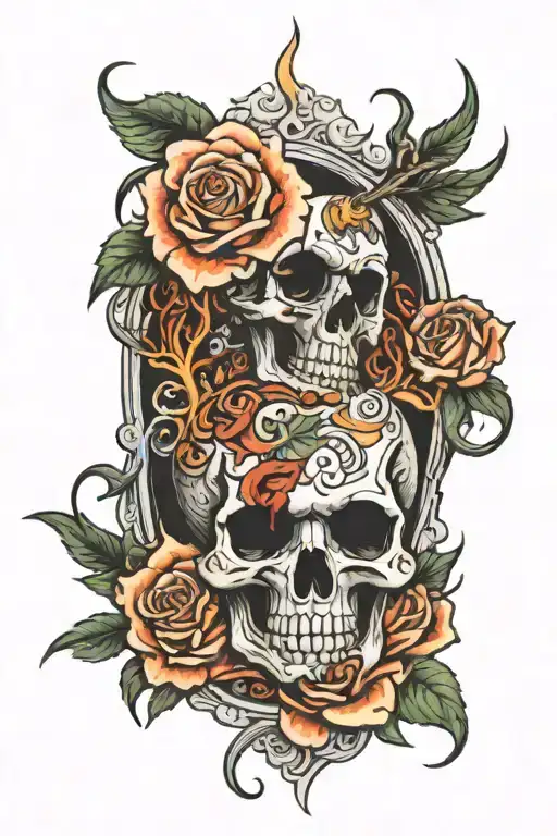 Alabama a, Grateful Dead, Fire tattoo design idea