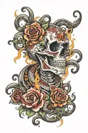 Alabama a, Grateful Dead, Fire tattoo design idea