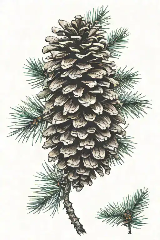 pinecone tattoo tattoo design idea
