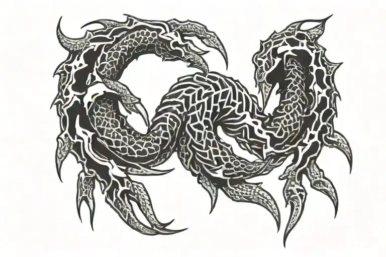 claw marks tattoo design idea