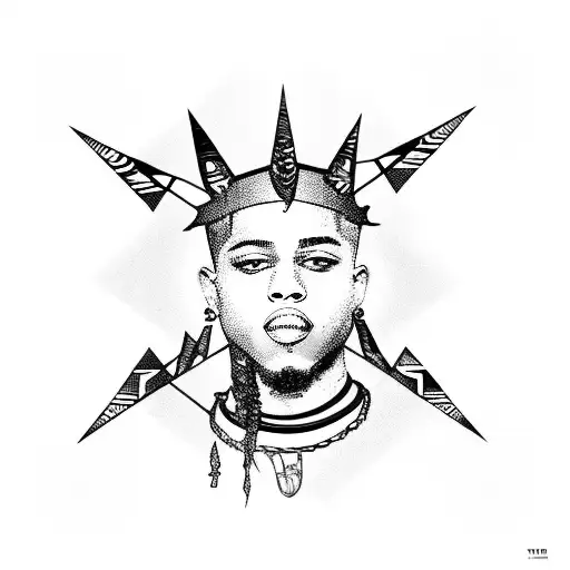 XXXTentacion tattoo design idea