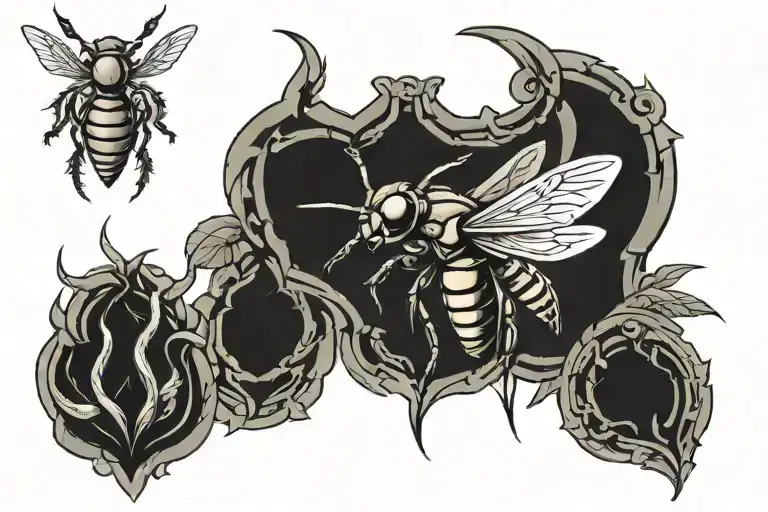 hornet tattoo design idea