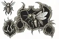hornet tattoo design idea