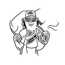 Marathon runner tattoo design idea