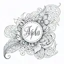 last name tattoo tattoo design idea