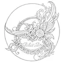 last name tattoo tattoo design idea