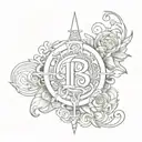 last name tattoo tattoo design idea