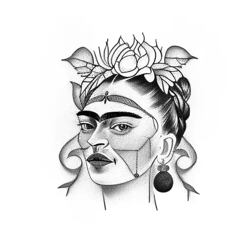 frida kahlo  tattoo design idea