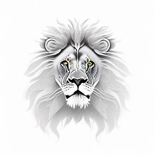 Lion with shield tattoo design idea