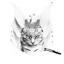 paper, pen, book tattoo design idea