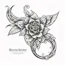 weight loss tattoo design idea