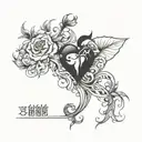 weight loss tattoo design idea