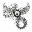 weight loss tattoo design idea