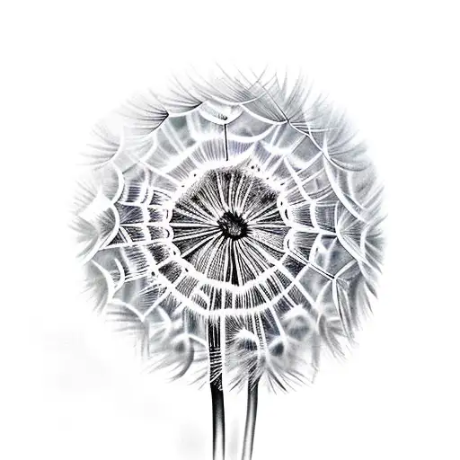 Dandelion tattoo design idea