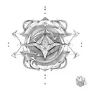 Capricorn and Gemini zodiac sign  tattoo design idea