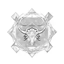 Capricorn and Gemini zodiac sign  tattoo design idea