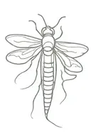 firefly insect tattoo design idea
