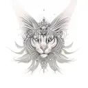 duality goddess tattoo design idea