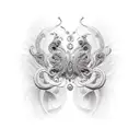 duality goddess tattoo design idea