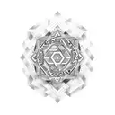 A tattoo that mixes between arabic jordanian culture and rock music, electric guitars, audio and music production  tattoo design idea