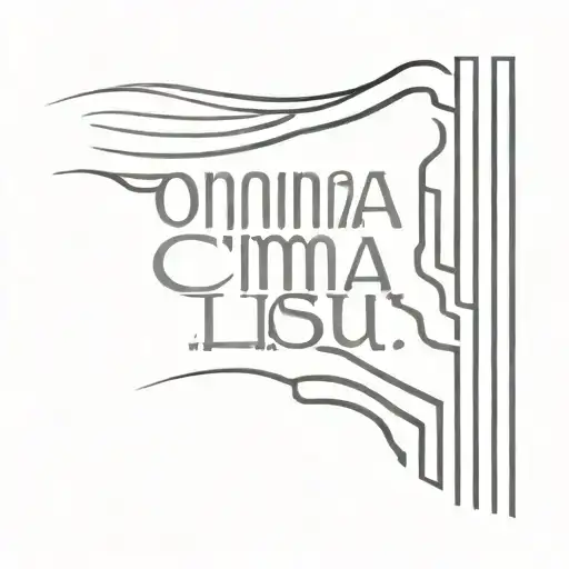 create an image of the inscription Omnia tempus habent as a barcode tattoo design idea