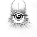 Evil Eye tattoo design idea