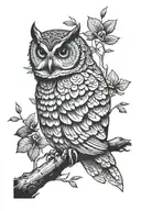 owl tattoo design idea