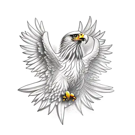 eagle mango pig tattoo design idea