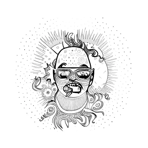 BRIGHT DREAMS ARE BORN FROM CHAOS. tattoo design idea