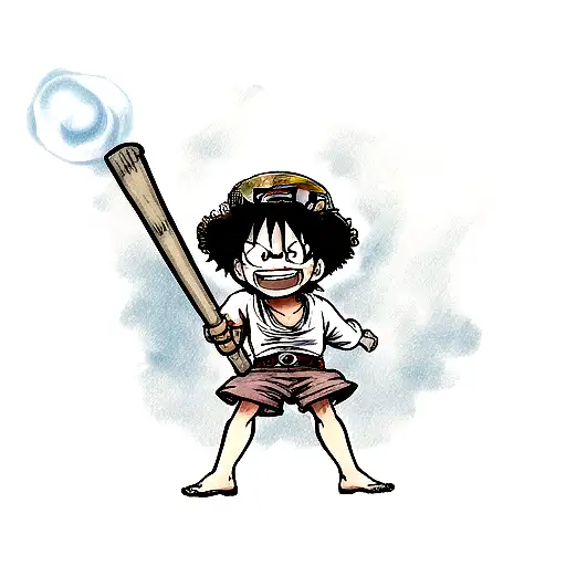 luffy tattoo design idea