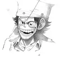 monkey d luffy tattoo design idea