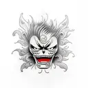 luffy tattoo design idea