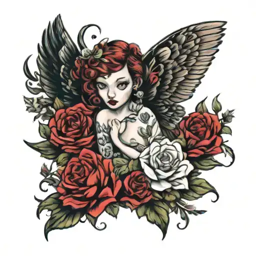 angelica tattoo design idea