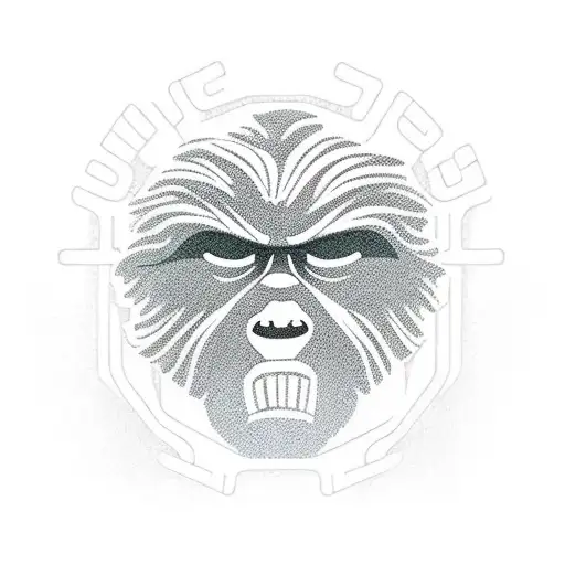 Bigfoot in a jiu jitsu gi tattoo design idea